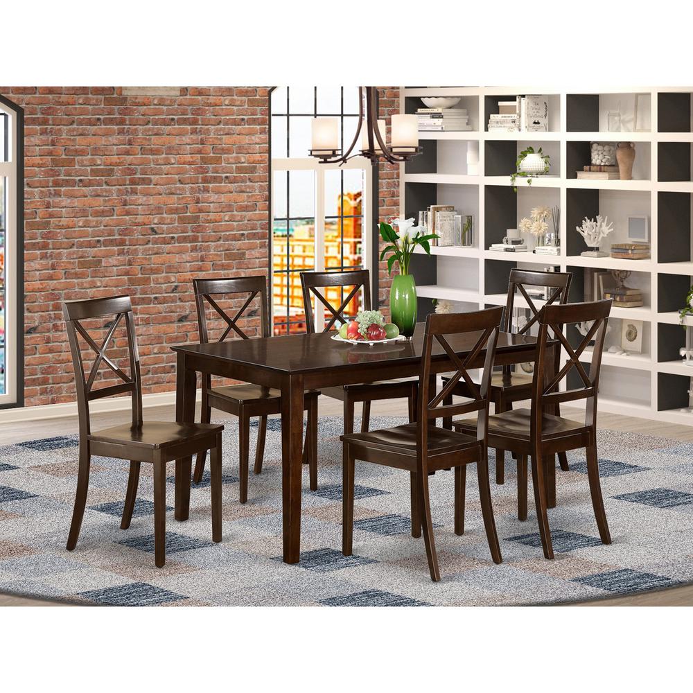 7  Pc  Dining  set-Dining  Table  and  6  Wood  Dining  Chairs. Picture 2