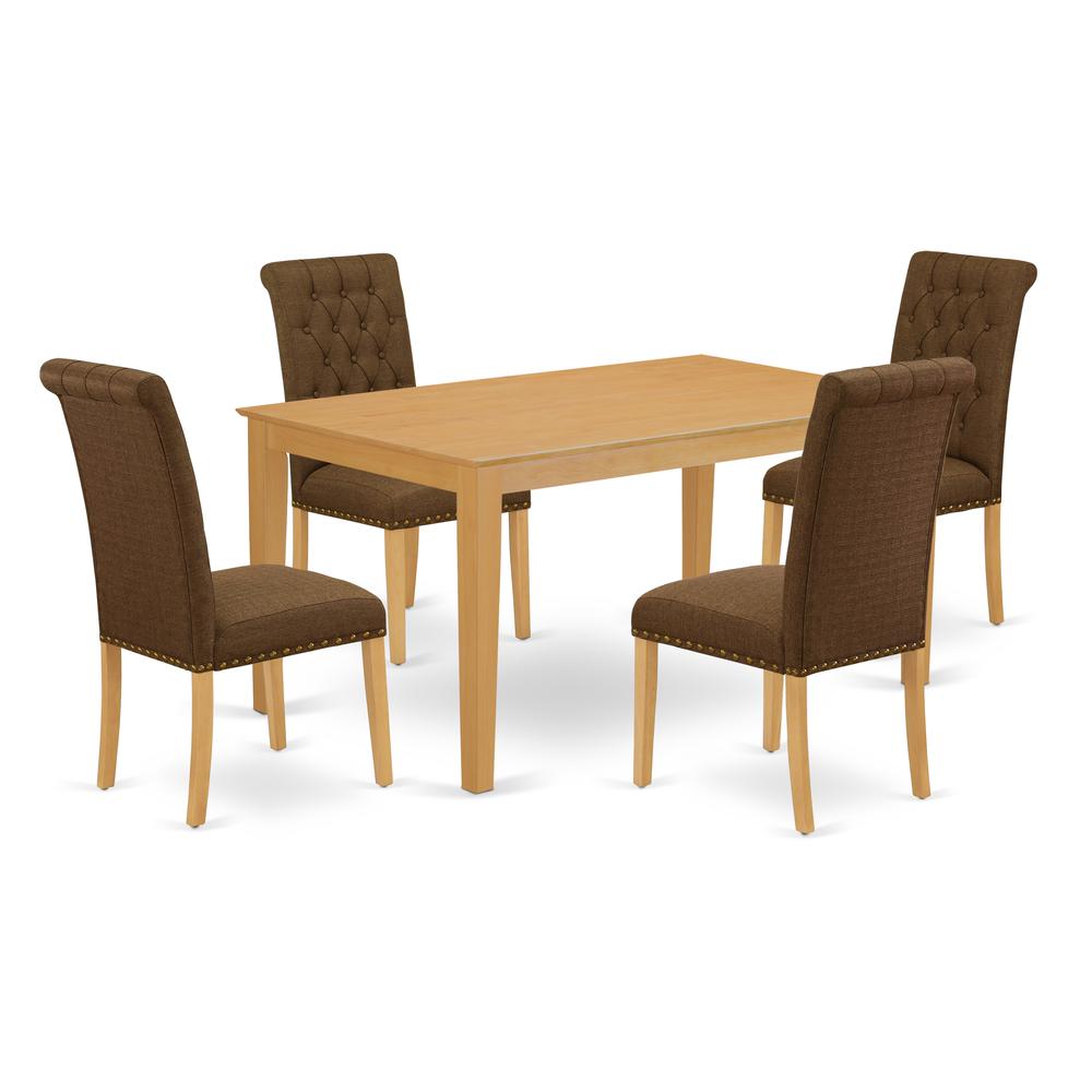 Dining Room Set Oak, CABR5-OAK-18. Picture 1