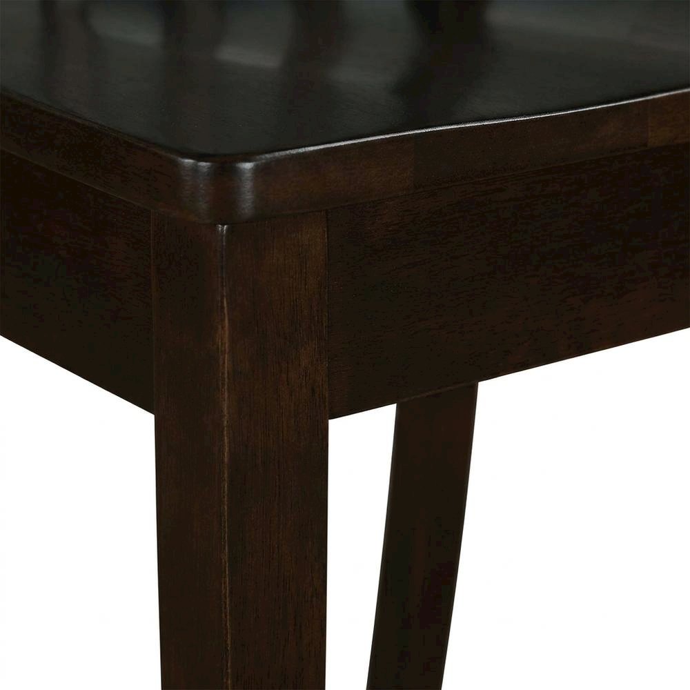 Solid Wood Slat-Back Dining Chairs with Wood Seat for Dining Room, Set of 2. Picture 8