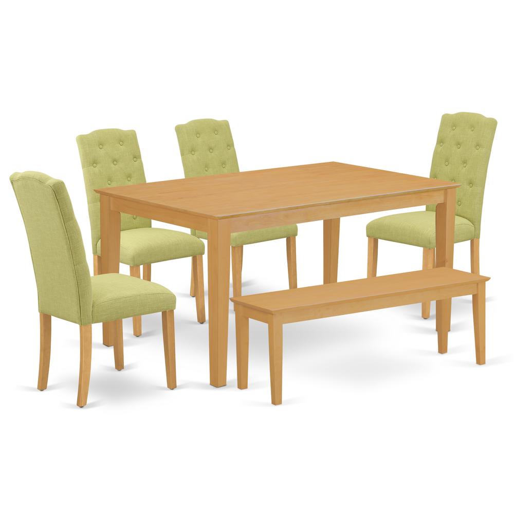 Dining Room Set Oak, CACE6-OAK-07. Picture 1