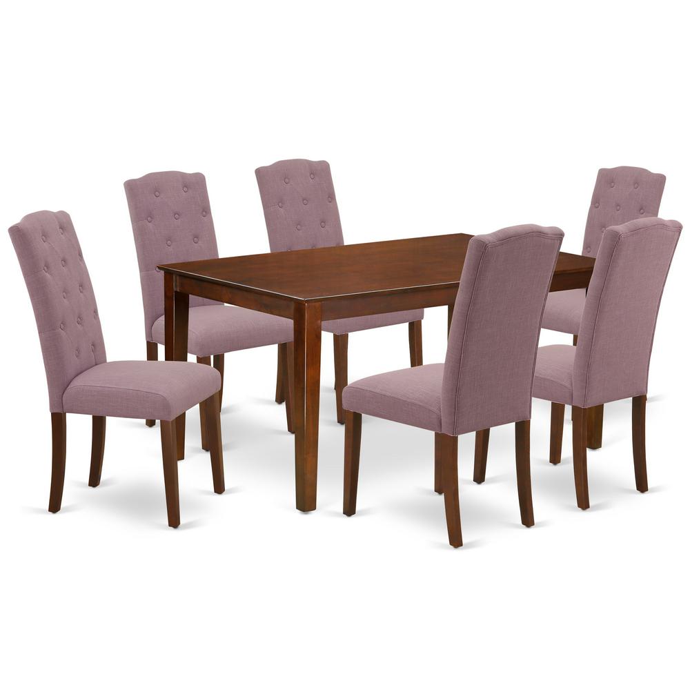 Dining Room Set Mahogany, CACE7-MAH-10. Picture 1