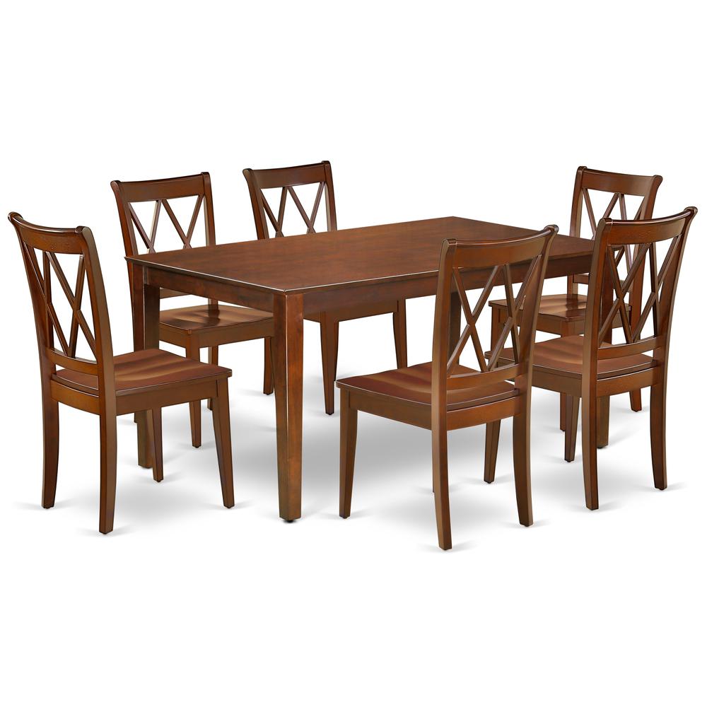 Dining Room Set Mahogany, CACL7-MAH-W. Picture 1