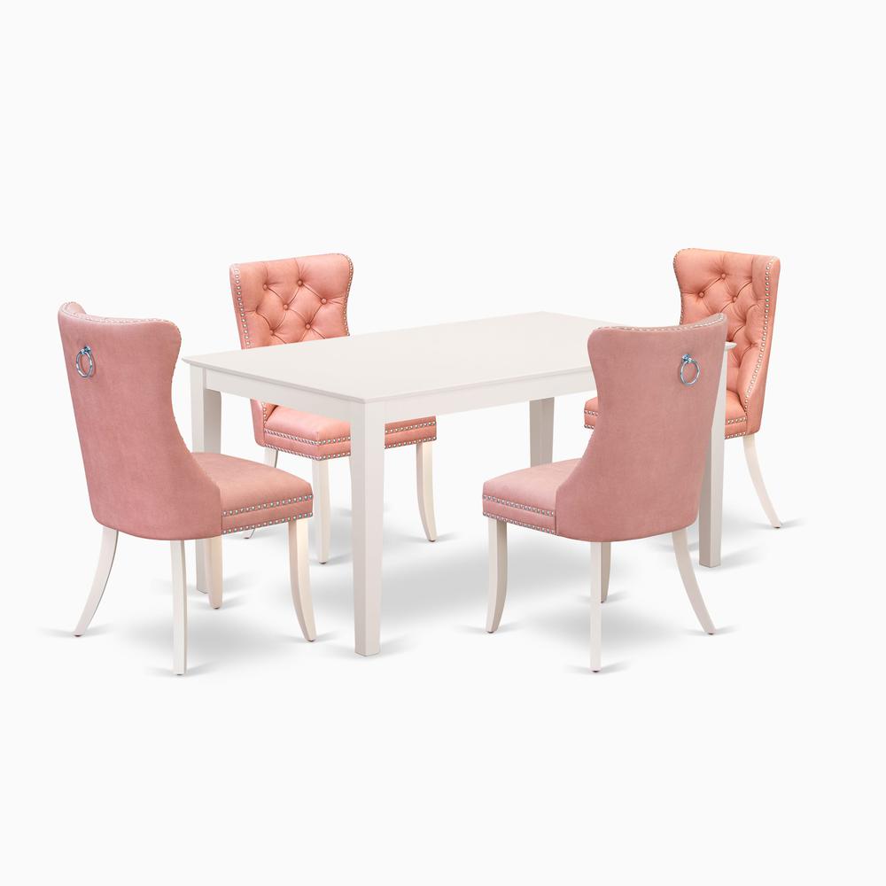5 Piece Dining Table Set Consists of a Rectangle Kitchen Table. Picture 6