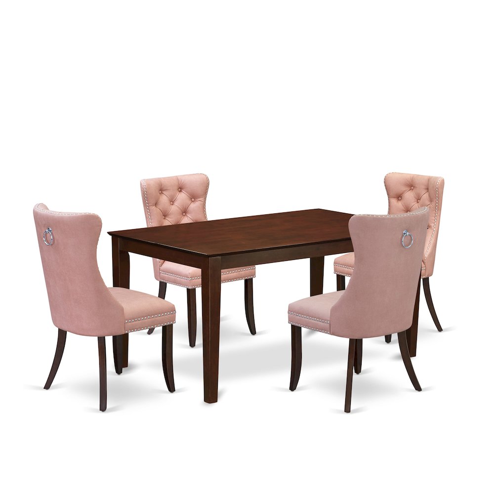 5 Piece Dining Room Furniture Set Consists of a Rectangle Kitchen Table. Picture 1
