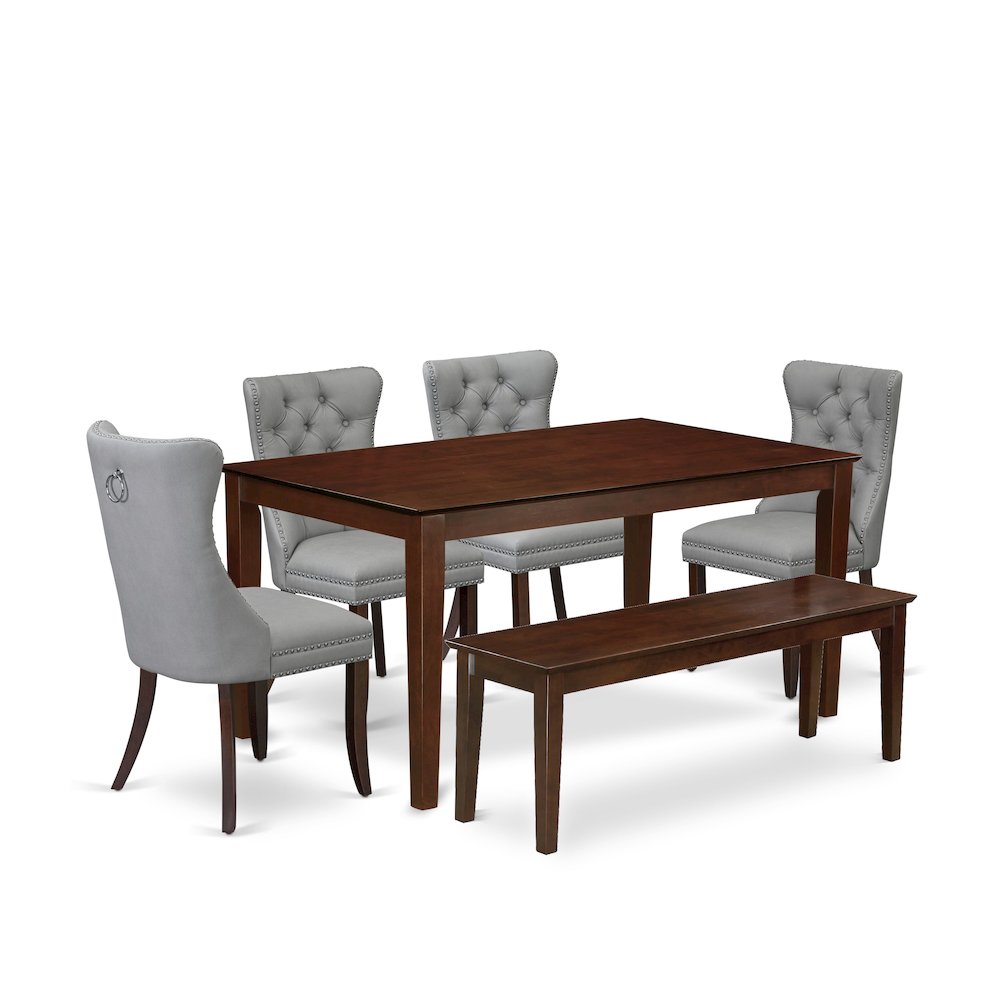 6 Piece Dining Set Consists of a Rectangle Kitchen Table. Picture 1