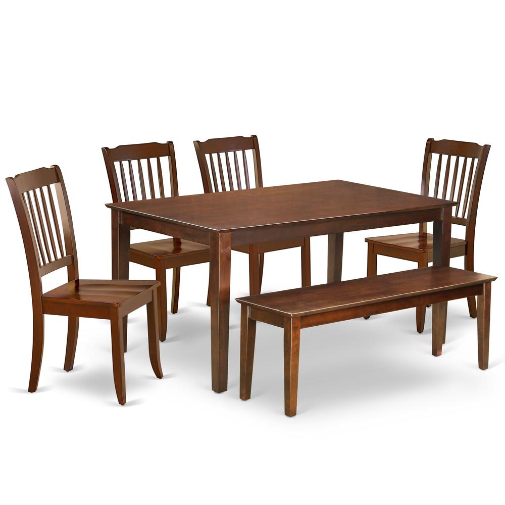 Dining Room Set Mahogany, CADA6-MAH-W. Picture 1