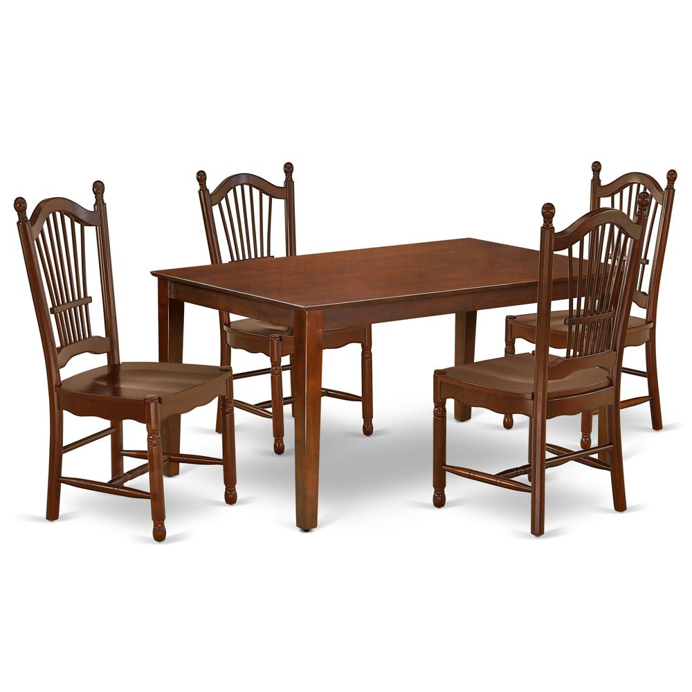 Dining Room Set Mahogany, CADO5-MAH-W. Picture 1