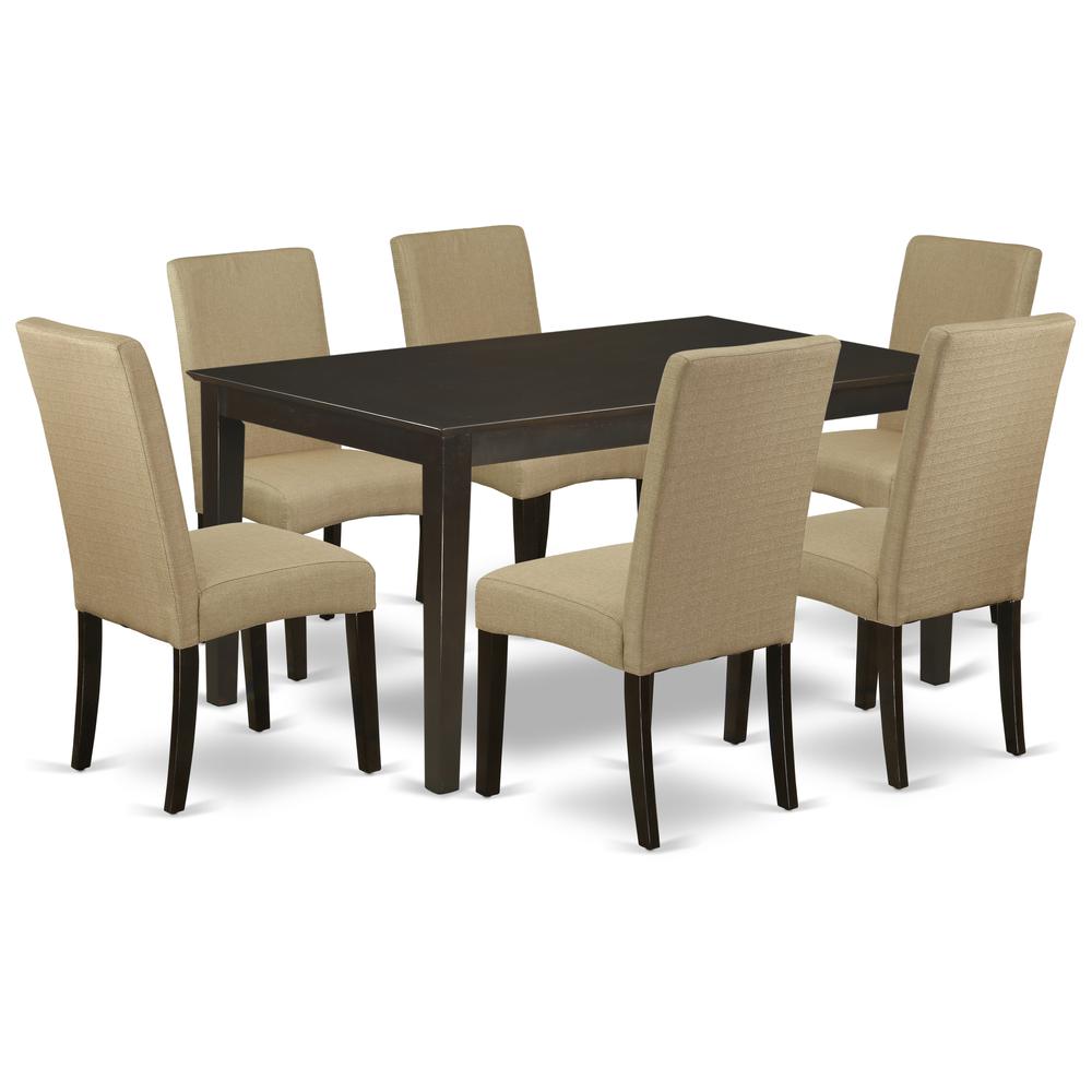 Dining Room Set Cappuccino, CADR7-CAP-03. Picture 1