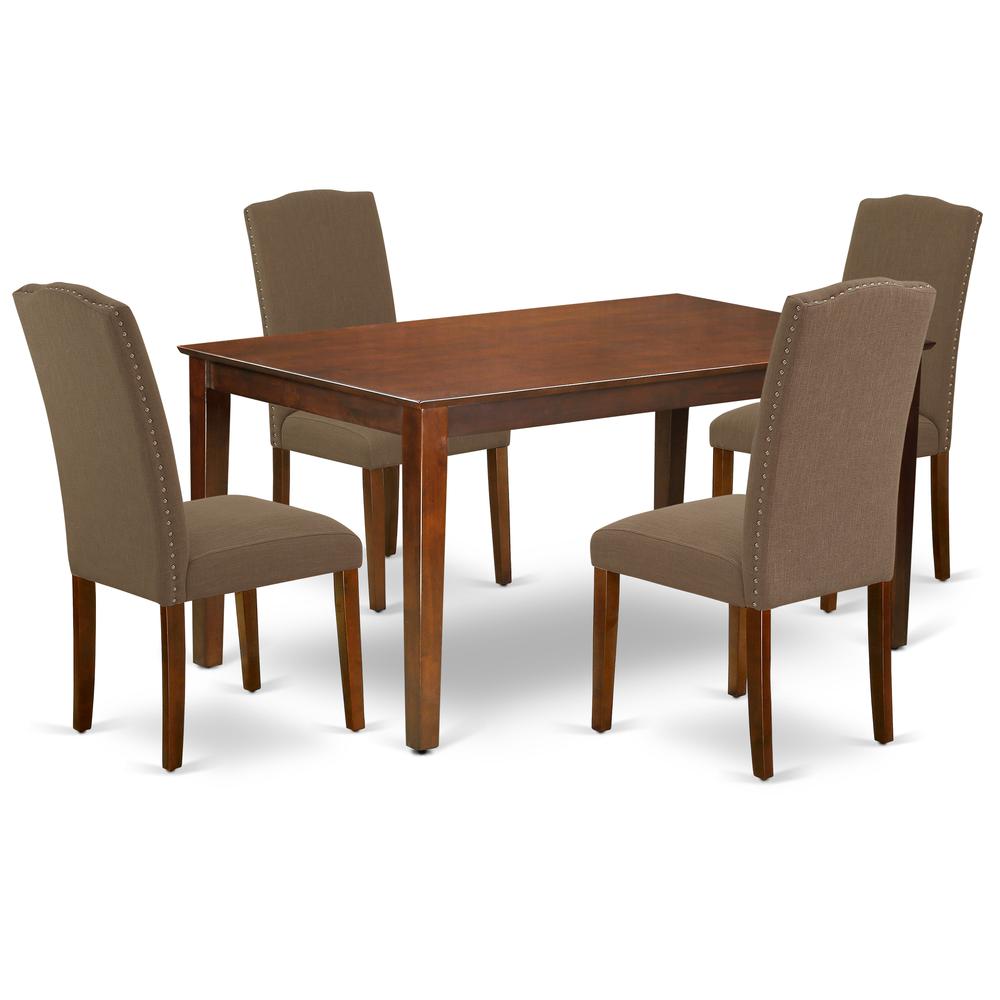 Dining Room Set Mahogany, CAEN5-MAH-18. Picture 1