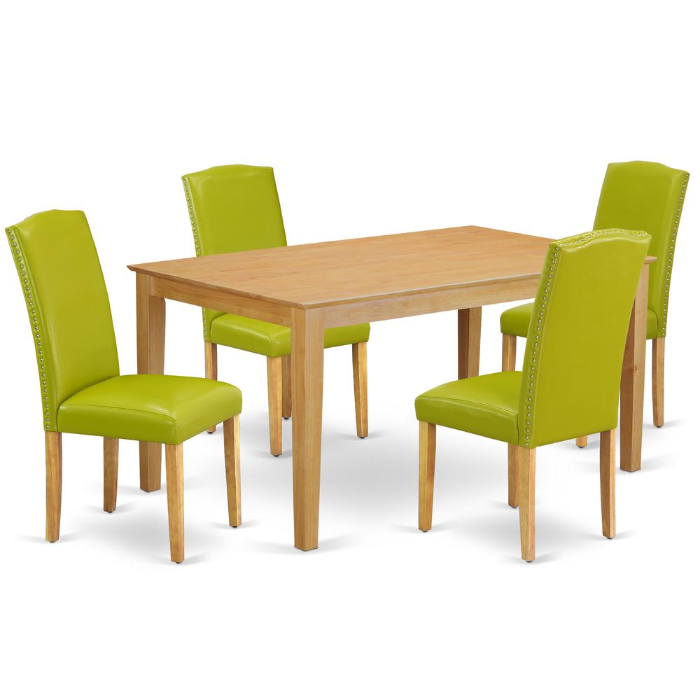 Dining Room Set Oak, CAEN5-OAK-51. Picture 1