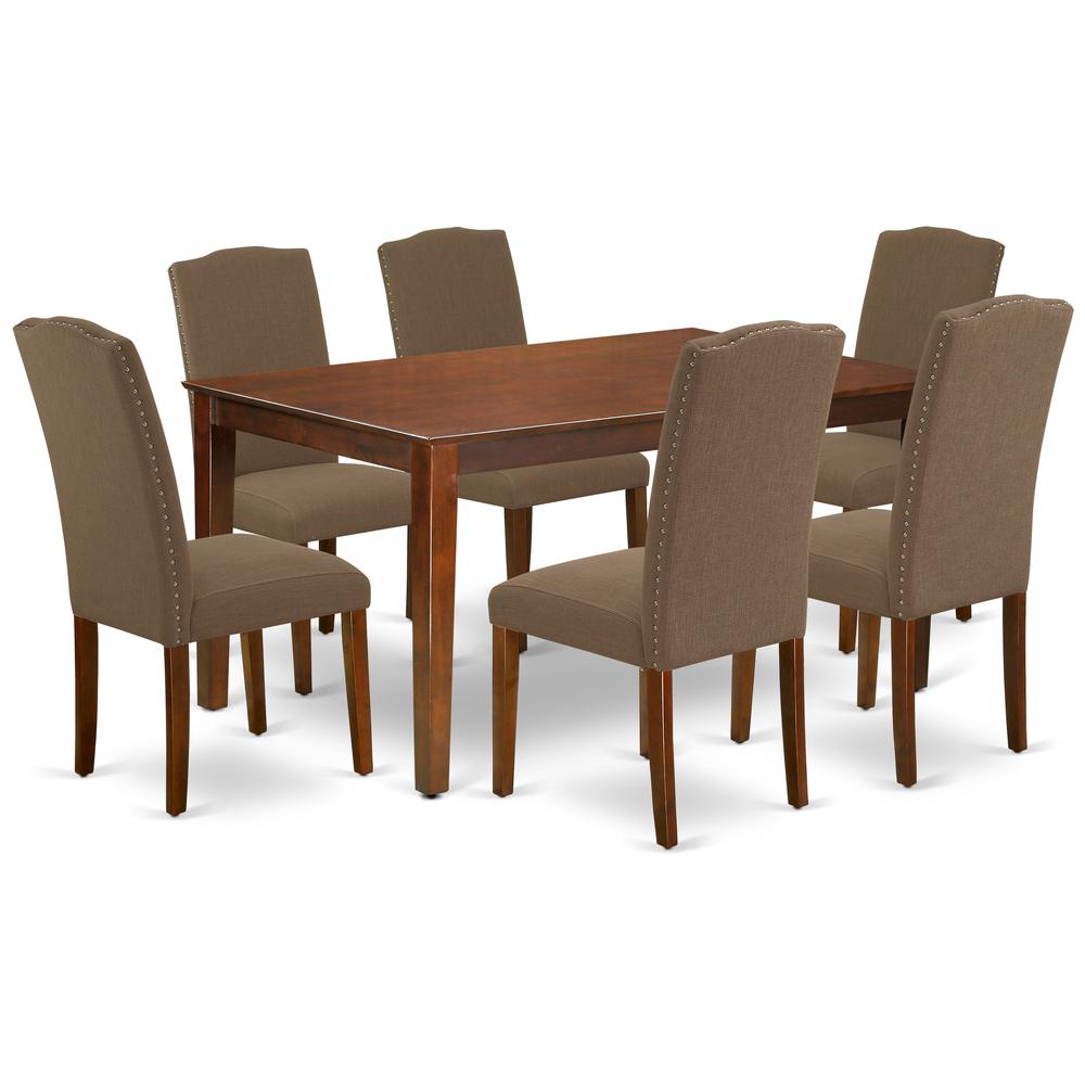 Dining Room Set Mahogany, CAEN7-MAH-18. Picture 1