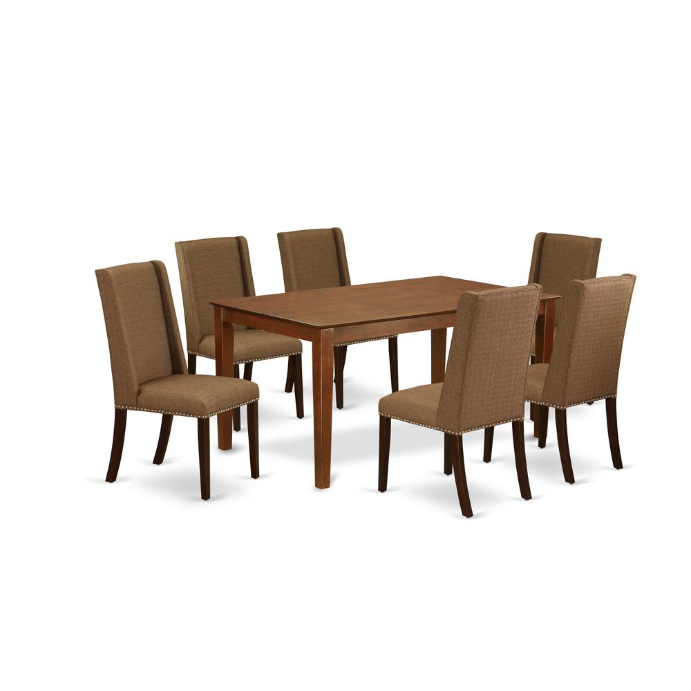 Dining Room Set Mahogany, CAFL7-MAH-18. Picture 1