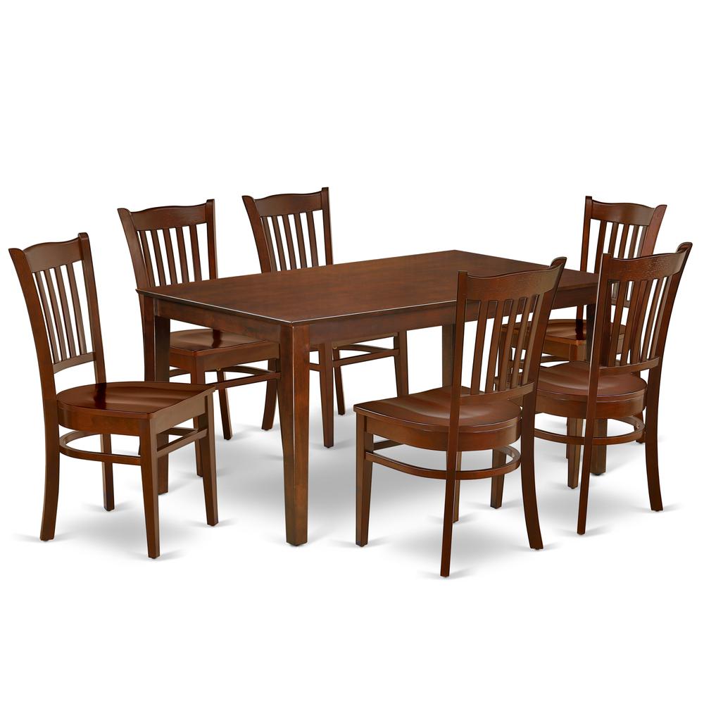 Dining Room Set Mahogany, CAGR7-MAH-W. Picture 1