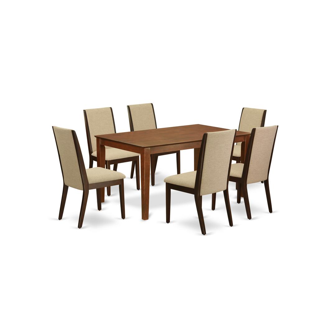 Dining Room Set Mahogany, CALA7-MAH-04. Picture 1
