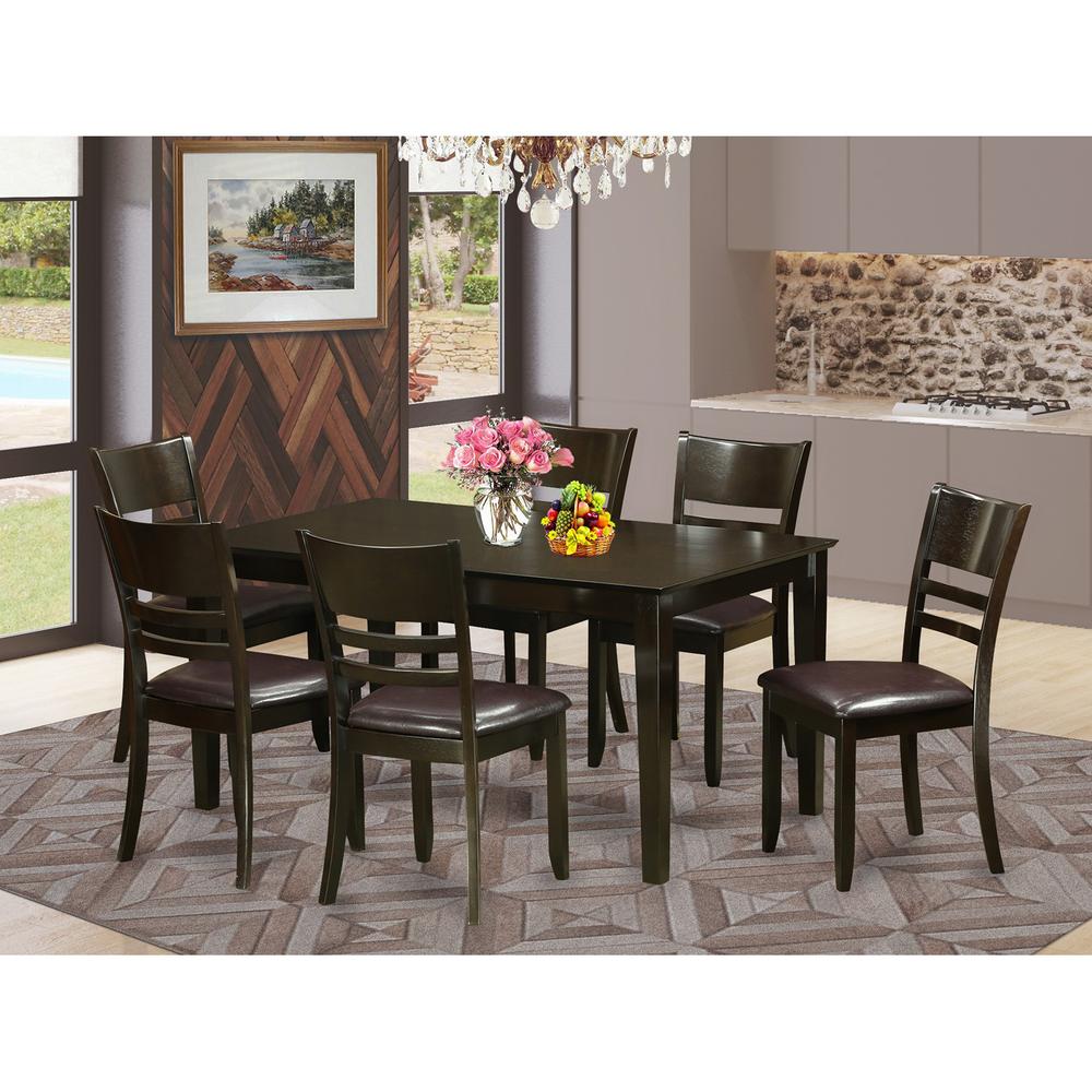 7 Pc formal Dining room set-Dinette Table and 6 Dining Chairs. Picture 2