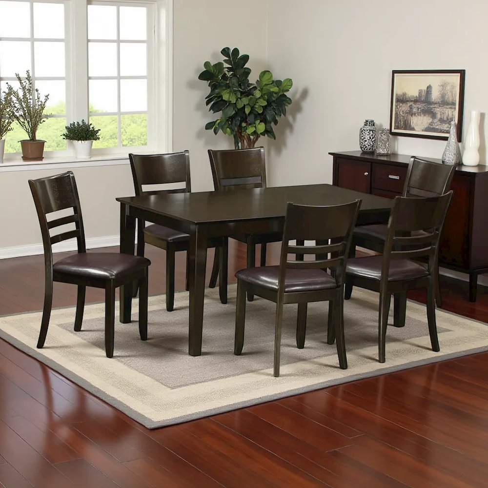 Elegant Wooden Dining Table Set – 6 Chair Dining Table Set for Home. Picture 2