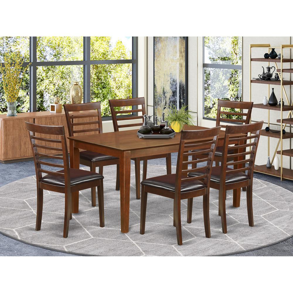 7  Pc  Dining  set-  Dining  Table  and  6  Dining  Chairs. Picture 1