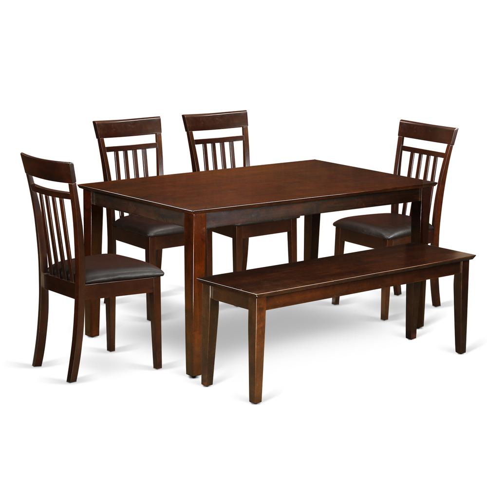 Dining Room Set Mahogany, CAP6S-MAH-LC. Picture 1