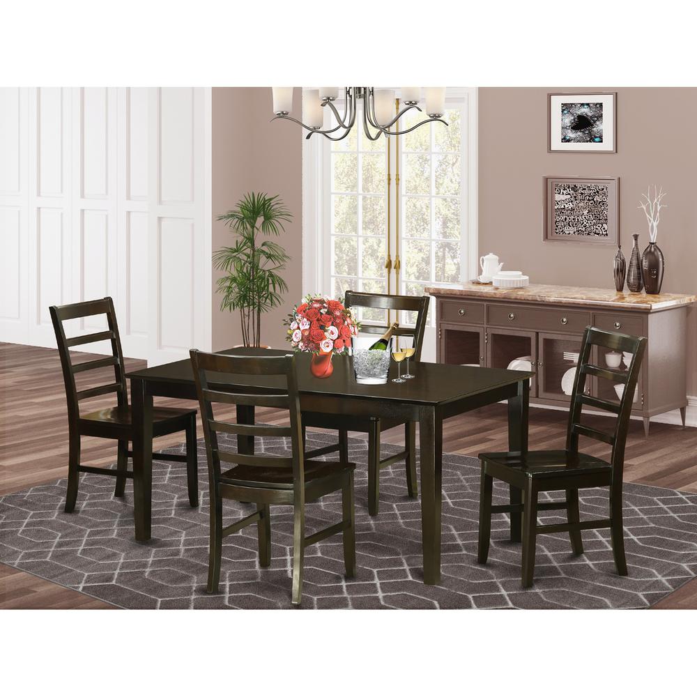 5  PC  Dining  room  set-Glass  Top  Dining  Table  and  4  Dining  Chairs. Picture 2