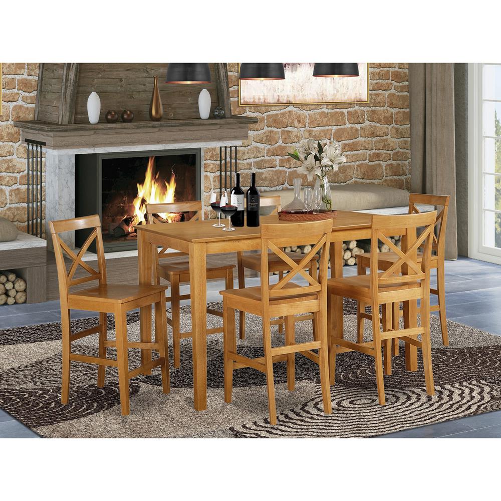 7  Pc  pub  Table  set-  Table  and  6  Kitchen  bar  stool. Picture 4