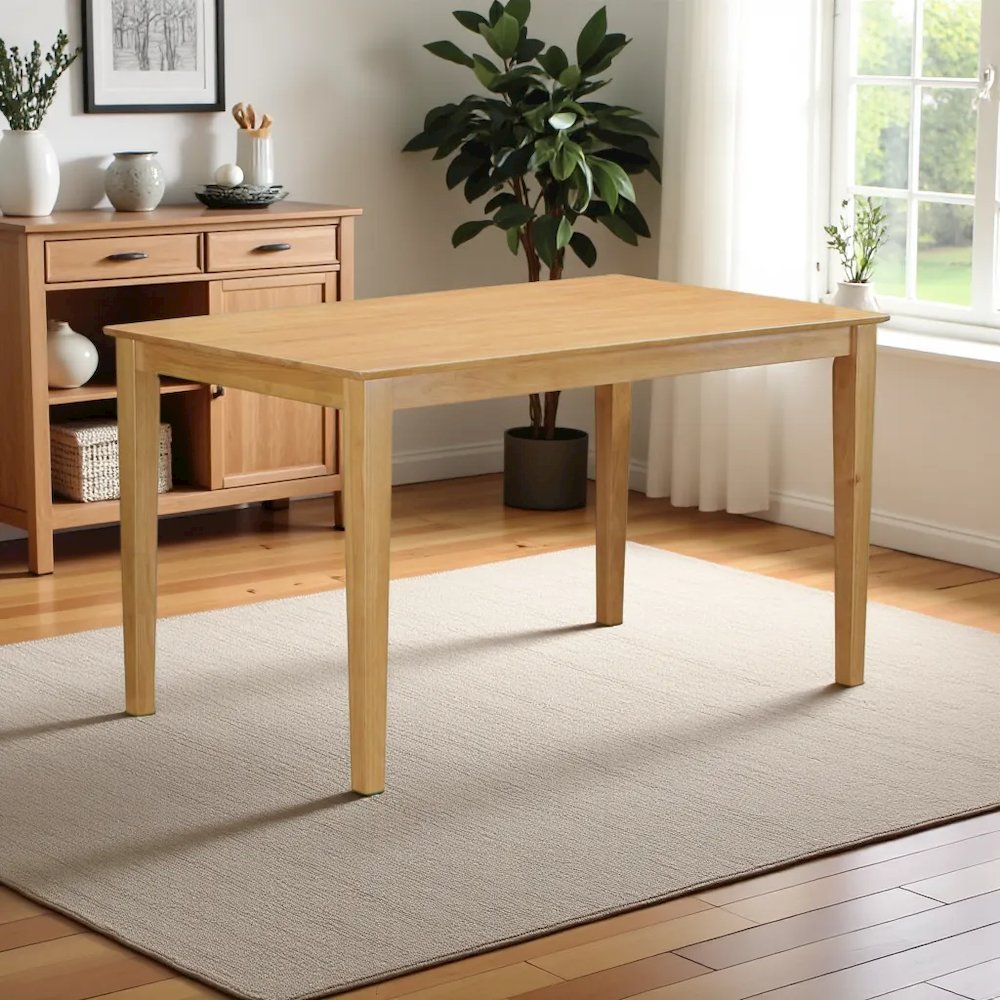 Elegant 60-Inch Counter Height Solid Wood Dining Table – Farmhouse Style. Picture 3