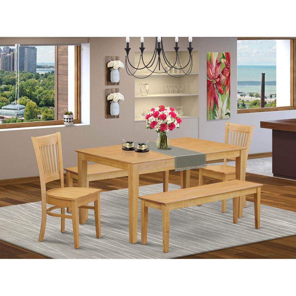 5  PcTable  set  -  Table  and  2  dinette  Chairs  together  with  2  benches. Picture 2