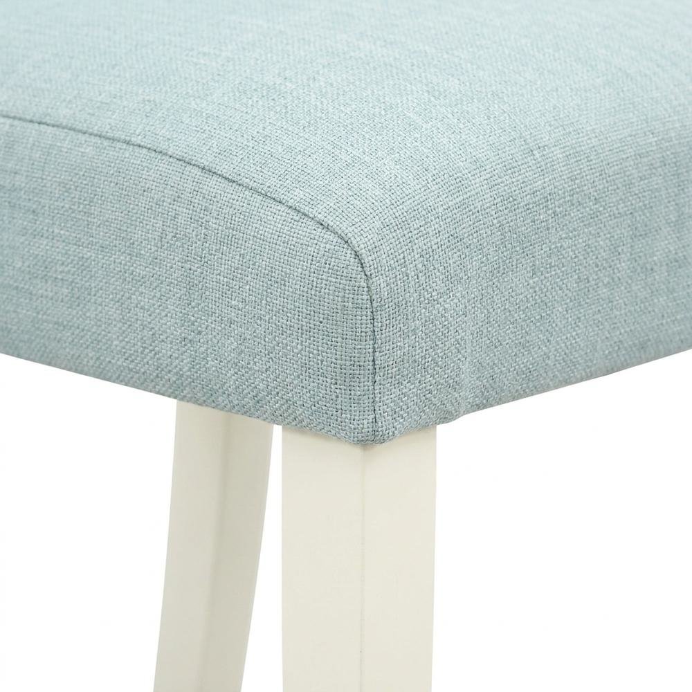 Linen Upholstered Parsons Dining Chair with High-Back for Kitchen Table, Set of 2. Picture 8
