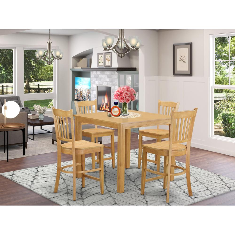5  Pc  counter  height  pub  set-pub  Table  and  4  Kitchen  bar  stool. Picture 4