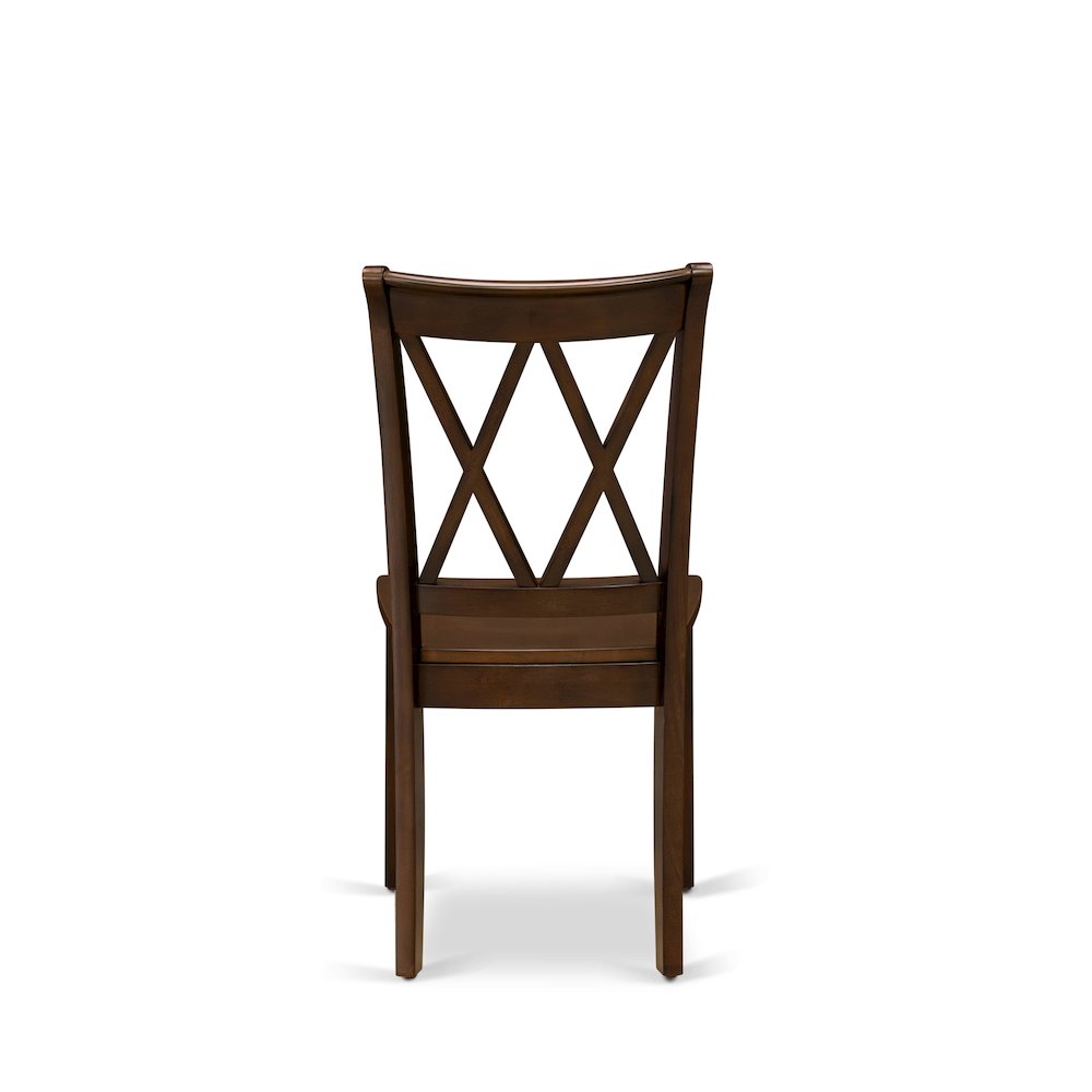CLC-ESP-W Clarksville Double X-back chairs in Espresso finish. Picture 6