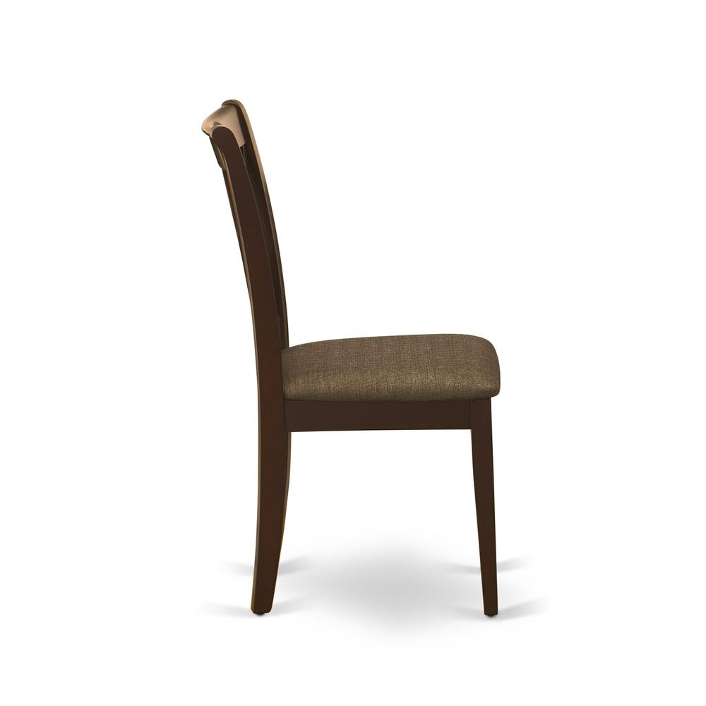 AMCL3-MAH-C 3 Piece Dining Room Table Set - 1 Dining Table and 2 Mahogany Dining Chairs - Mahogany Finish. Picture 6