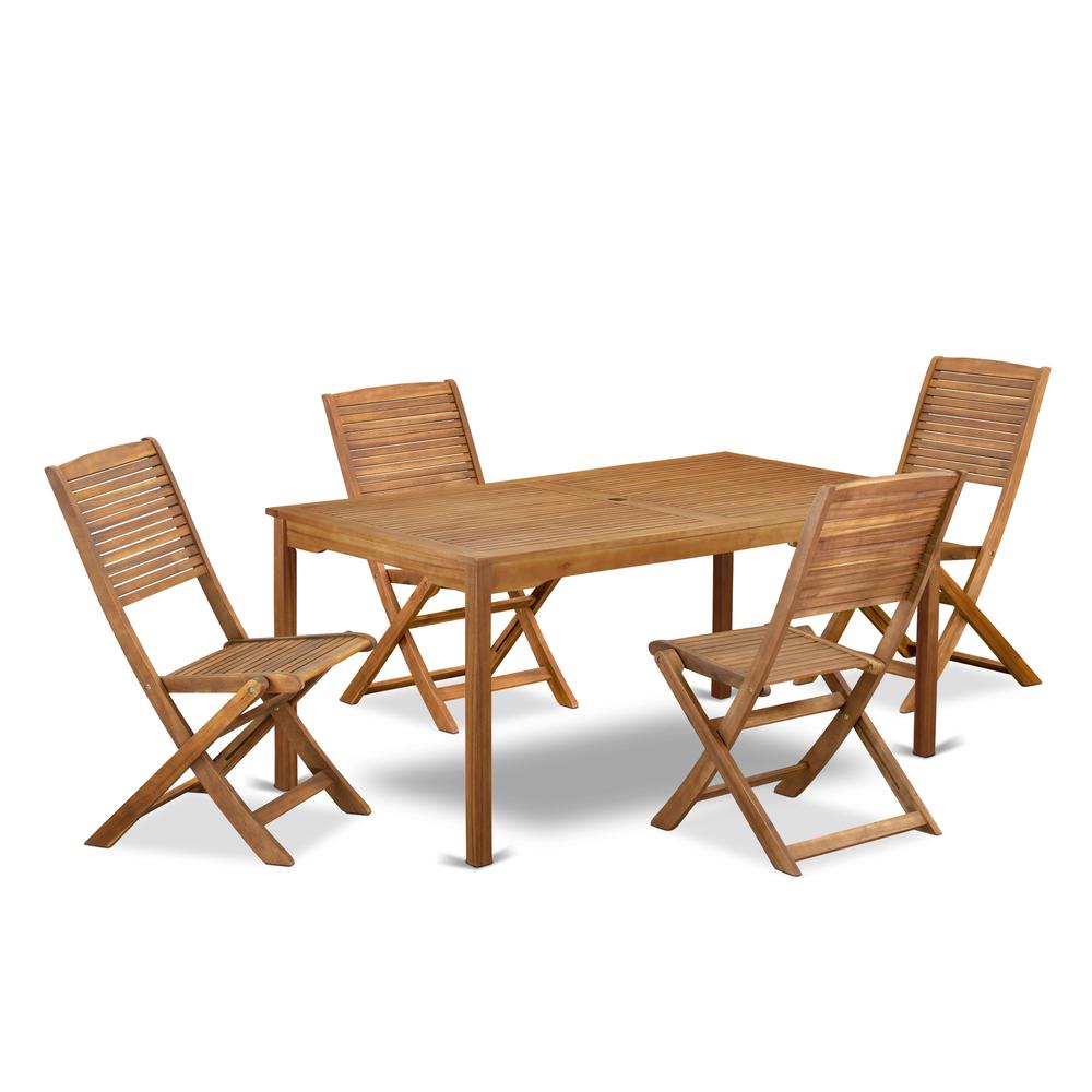 5 Piece Patio Garden Table Set. Picture 6