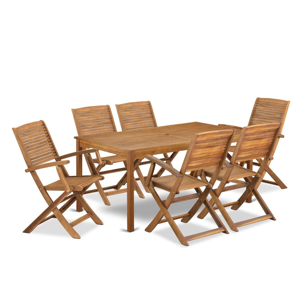 7 Piece Outdoor Patio Dining Sets. Picture 6