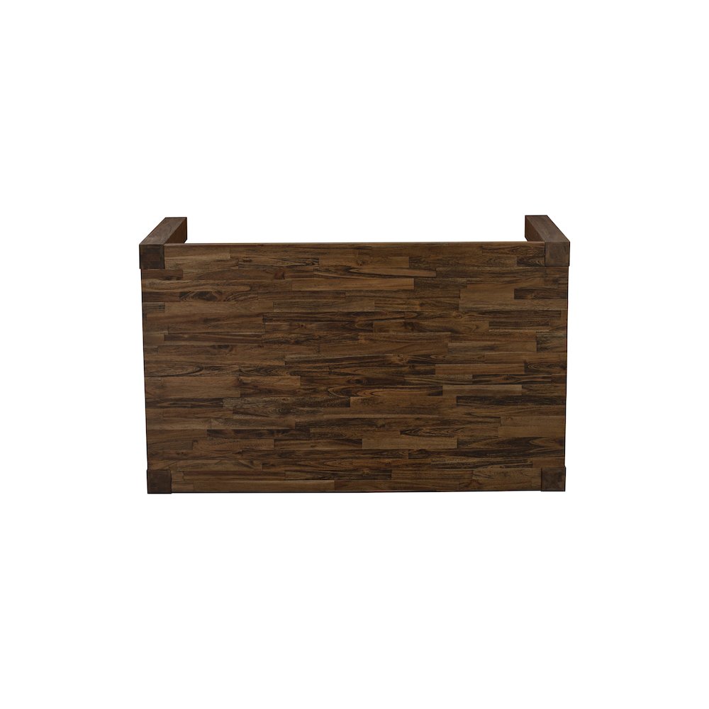 East West Furniture CN6-07-T  Beautiful Rectangular Table with Distressed Jacobean Color Table Top Surface and Asian Wood Dinette Table Wooden Legs - Distressed Jacobean Finish. Picture 3
