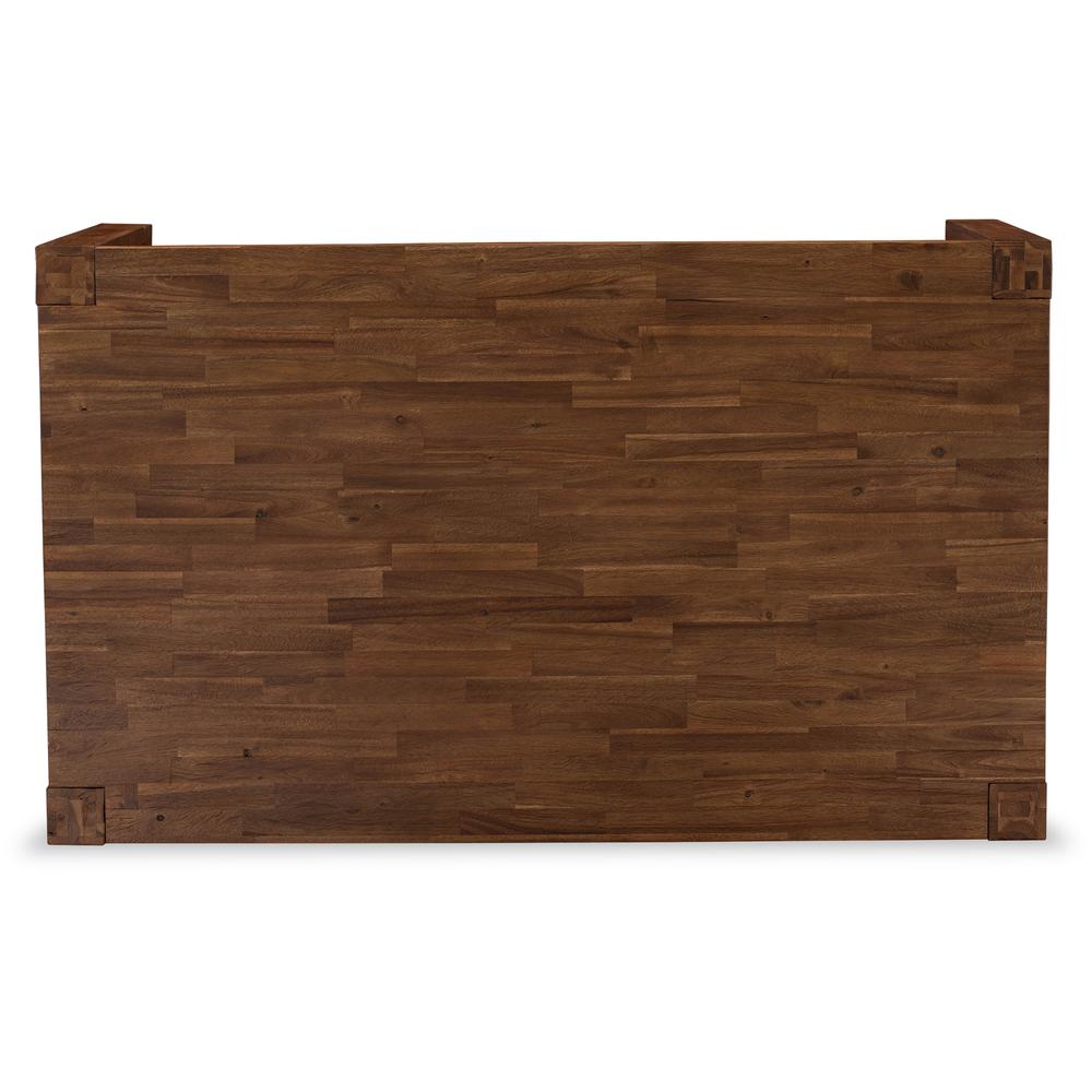 East West Furniture CN6-0N-T  Fantastic Rectangular Wood Kitchen Table with Antique Walnut Color Table Top Surface and Asian Wood Dinner Table Wooden Legs - Antique Walnut Finish. Picture 4