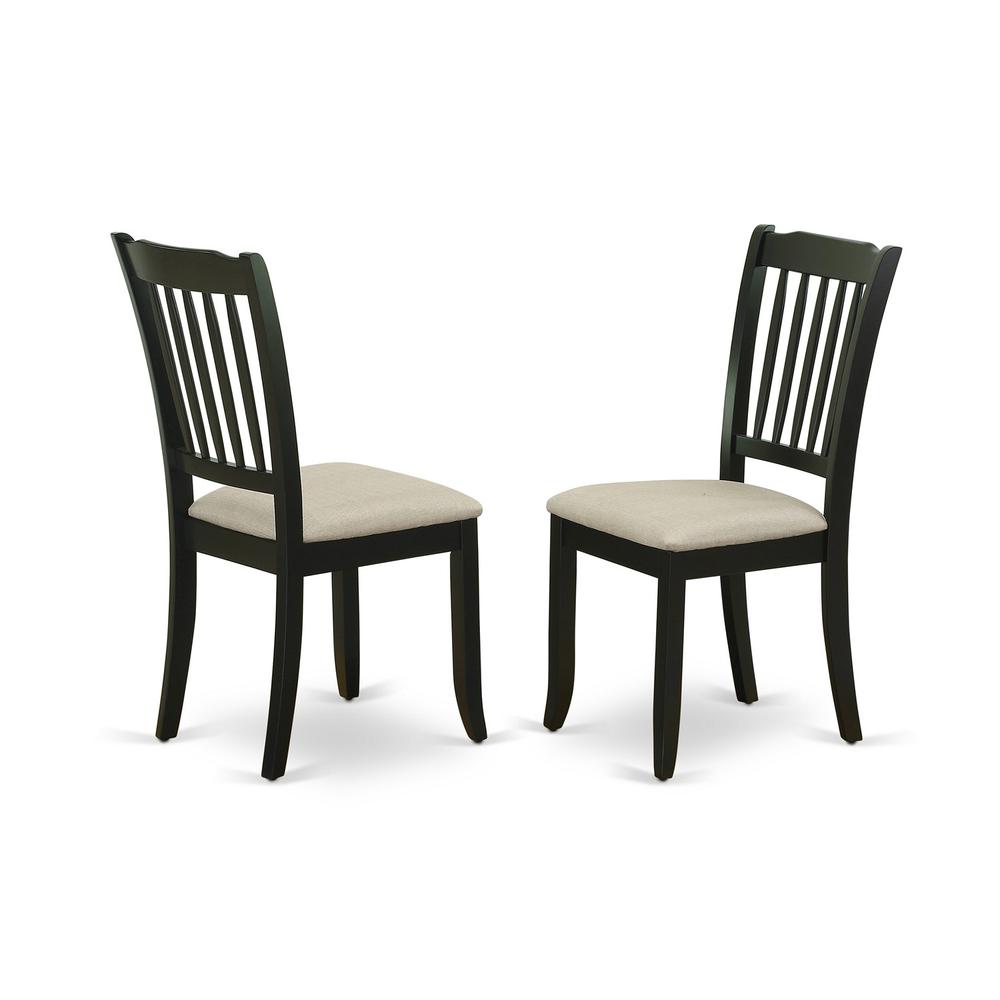 Dining Room Set Black, WEDA7-BLK-C. Picture 4