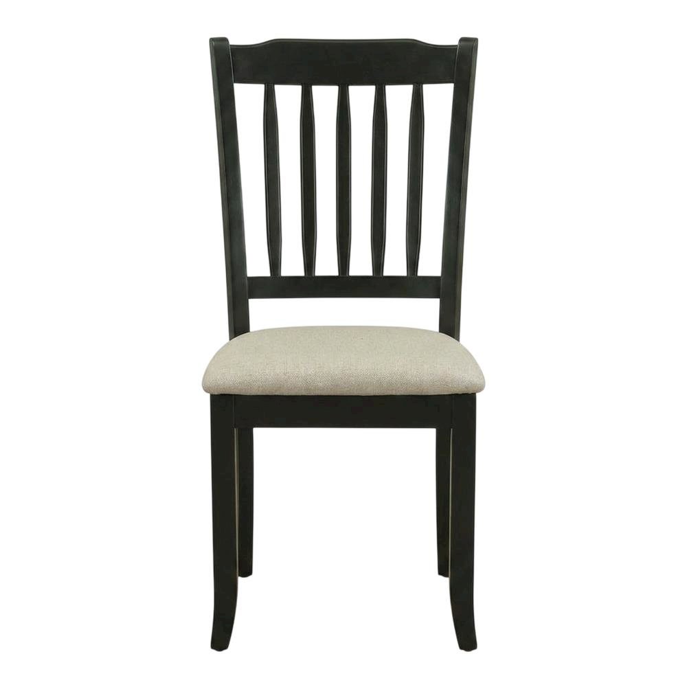 Upholstered High Back Parsons Dining Chair for Kitchen or Dining Room, Black, Set of 2. Picture 2