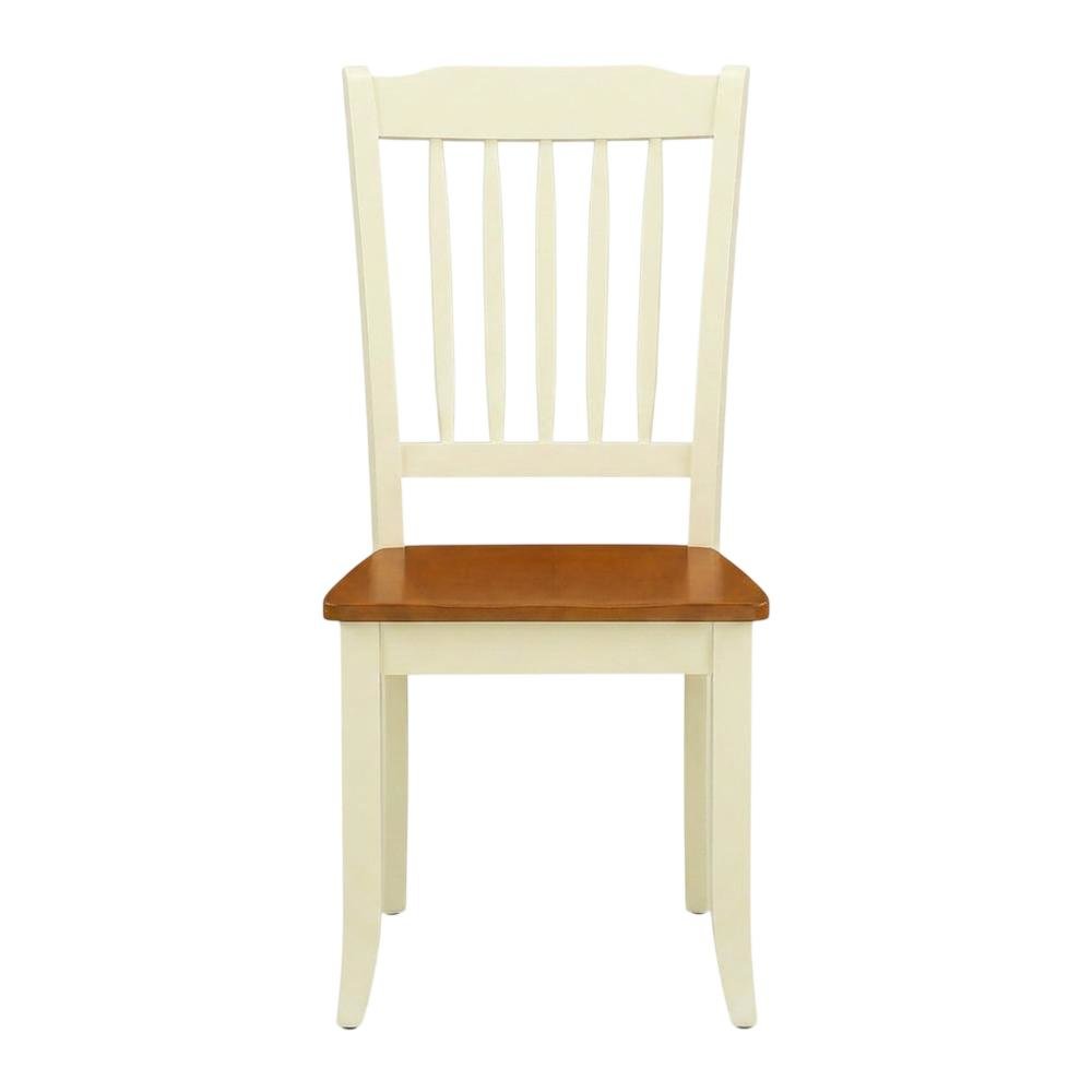 Wooden Dining Chairs Set of 2, Slat-Back Wooden Chair for Dining Table. Picture 2