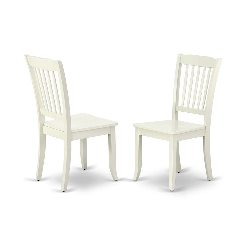 Linen-Upholstered Kitchen Table Chair with Solid Wood Legs for Dining Room, Set of 2. Picture 1