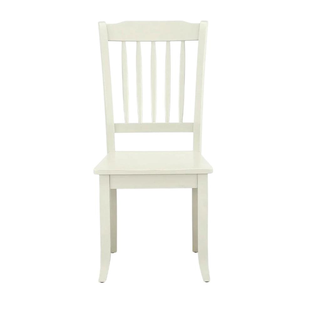 Linen-Upholstered Kitchen Table Chair with Solid Wood Legs for Dining Room, Set of 2. Picture 2