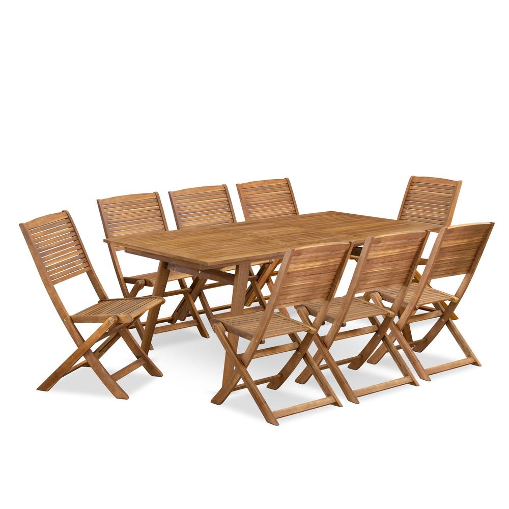 9 Piece Patio Garden Table Set. Picture 1