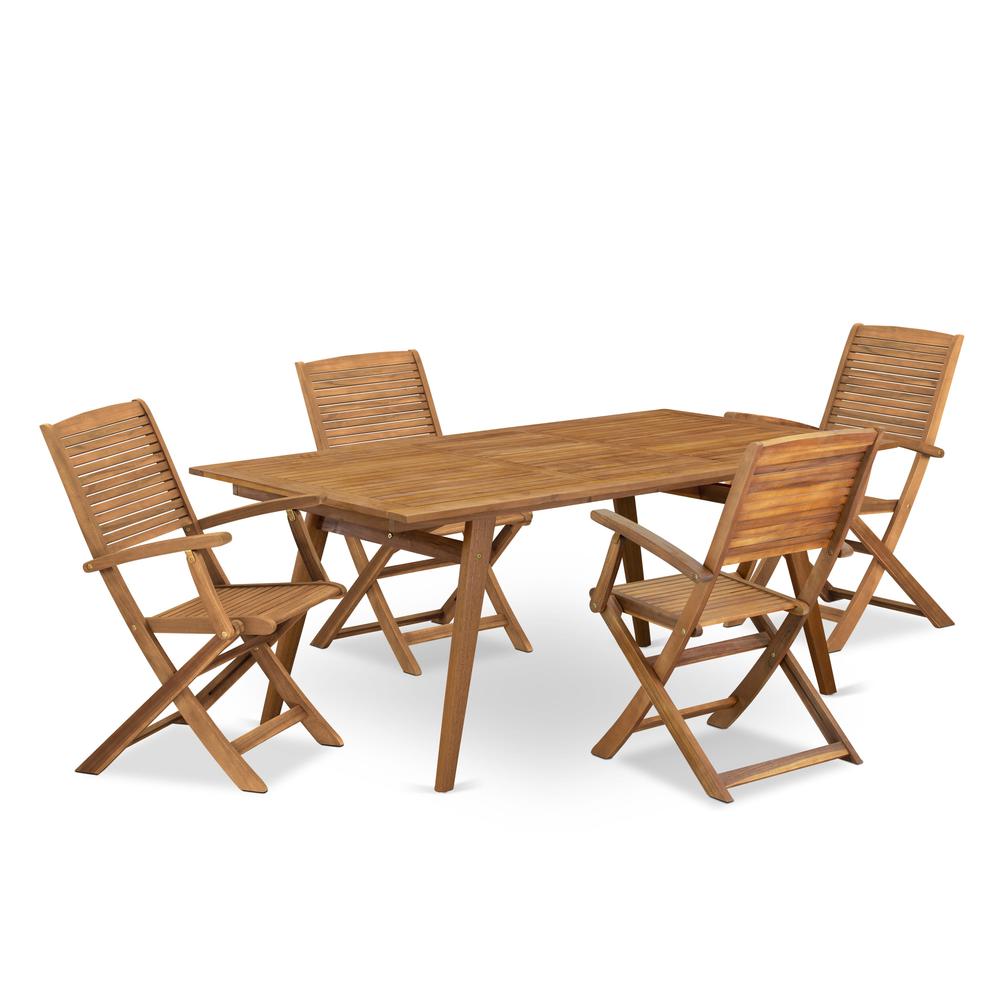 5 Piece Patio Garden Table Set. Picture 6