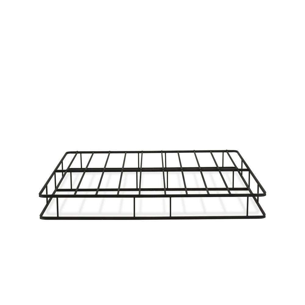 DHKBBLK Dothan Metal King Bed Frame with Magnificent Design Headboard and Footboard - Premium Metal Frame in Powder Coating Black. Picture 5