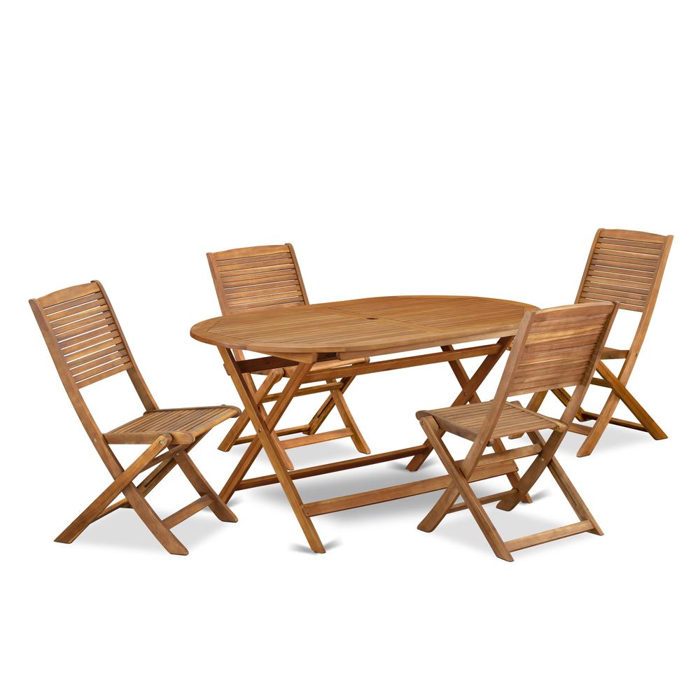 5 Piece Patio Garden Table Set. Picture 1
