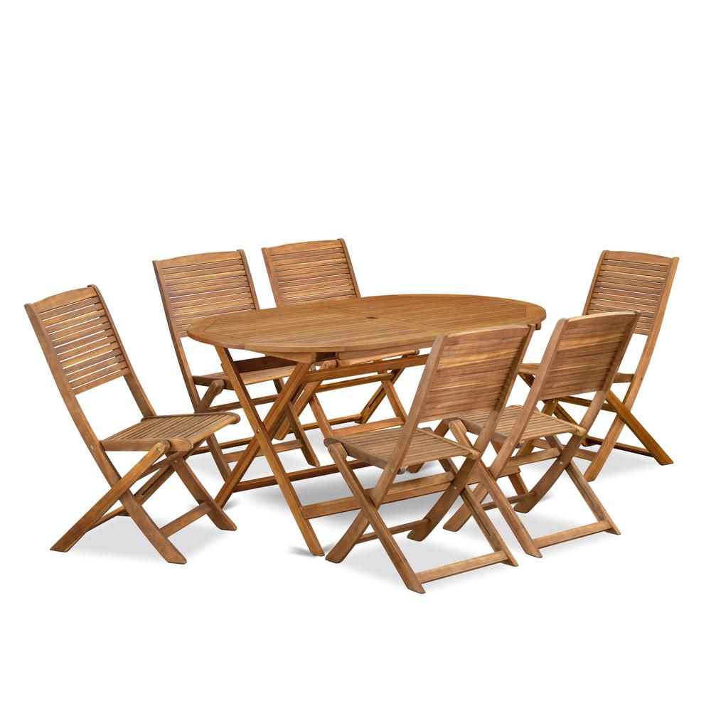 7 Piece Patio Dining Set. Picture 1
