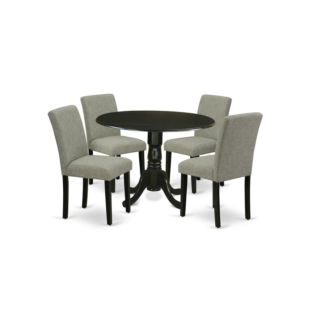 Dining Room Set Black, DLAB5-BLK-06. Picture 1