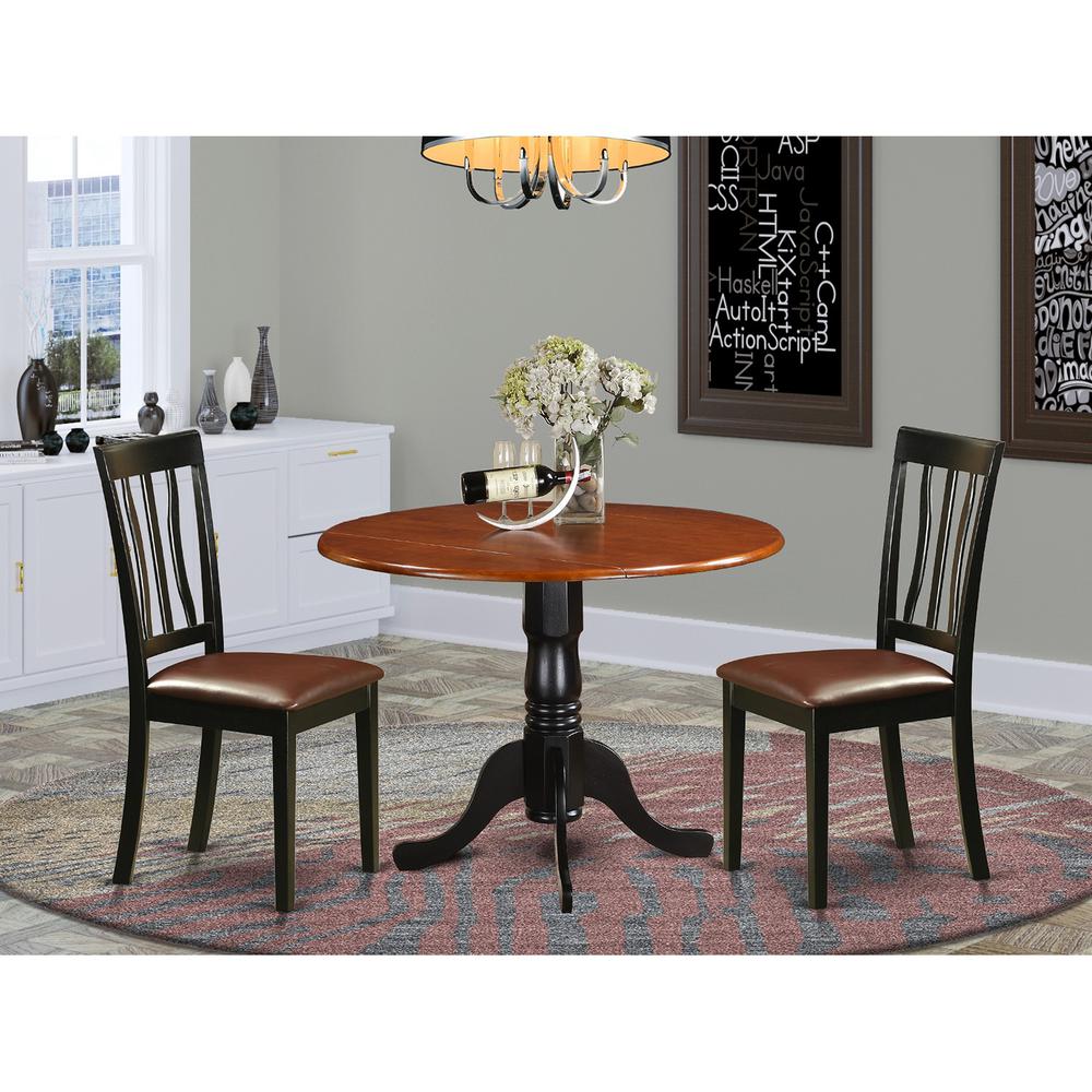 Dining  set  -  3  Pcs  with  2  Wood  Chairs. Picture 2