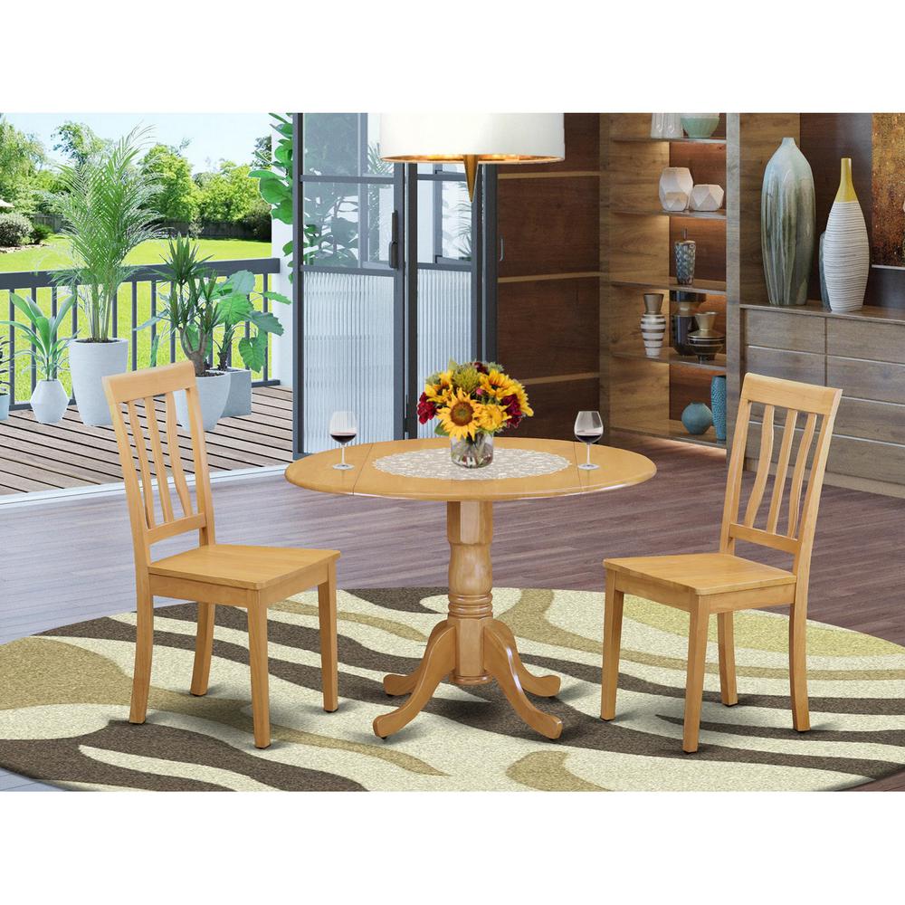 3  Pc  Dining  room  set  -  Kitchen  dinette  Table  and  2  Dining  Chairs. Picture 2