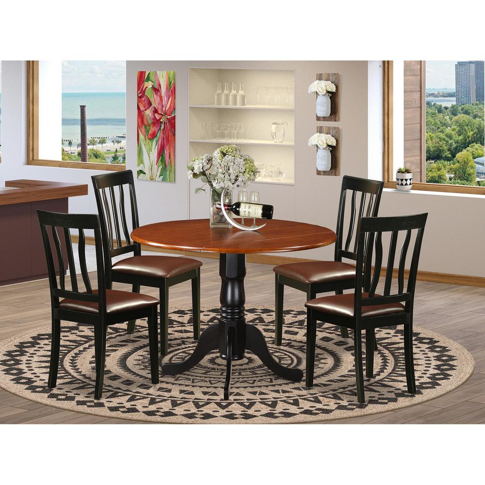 Dining set - 5 Pcs with 4 Wood Chairs. Picture 4
