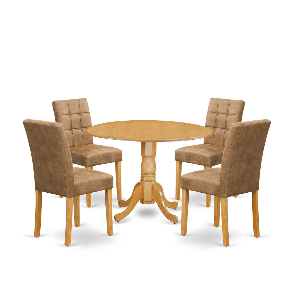 5 Piece Kitchen Table Set contain A Mid Century Dining Table. Picture 1