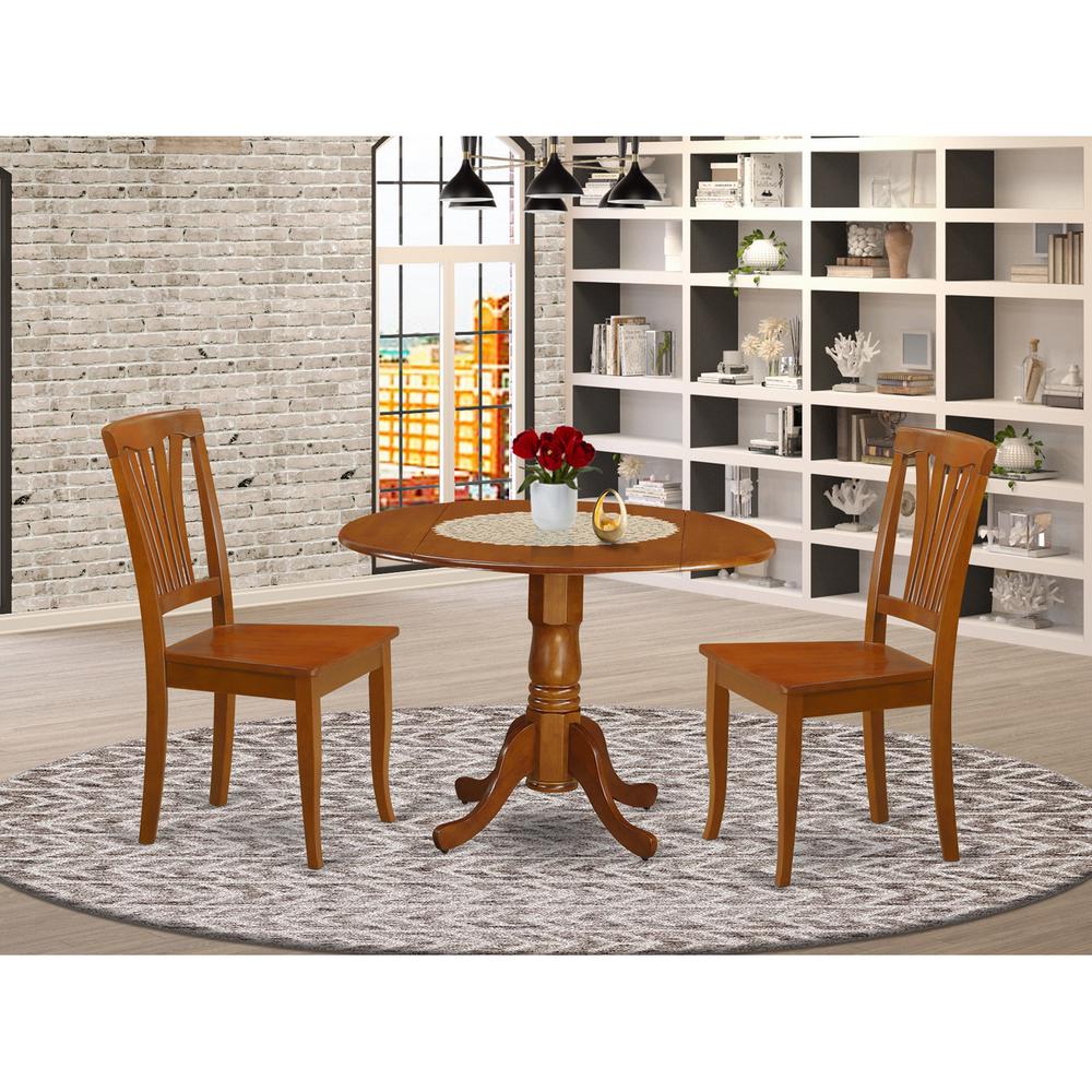 3  PC  small  Kitchen  Table  and  Chairs  set-Kitchen  Dining  nook  and  2  Dining  Chairs. Picture 2